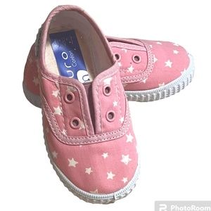 Muro Comfort Children Baby Toddler Girl Shoes Sneakers Pink Stars Size 21